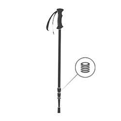 Anti-Shock Adjustable Twist Lock Trekking pole  (4)